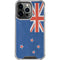 New Zealand Flag Distressed iPhone 15 Pro Clear Case